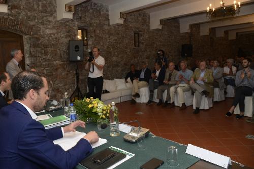 Cristiano Shaurli (Assessore regionale Risorse agricole e forestali) all'Assemblea dei delegati di Confagricoltura FVG - Manzano 04/07/2017